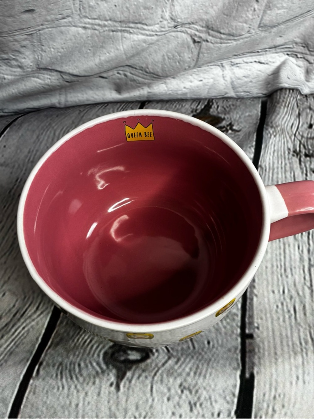 Mug Me I’m Famous Princess Emoji Queen Bee Large Ceramic Mug Cereal Soup Bowl - Picture 6 of 8